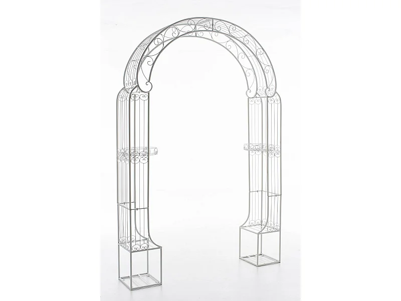 Arche à rosiers - Métal & Métal - Blanc - Alessia