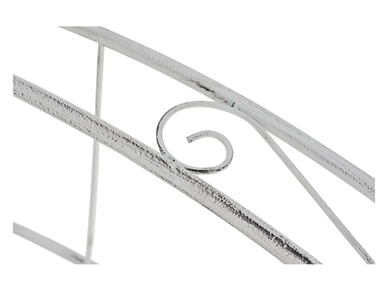 Rozenboog - Metaal - antiek/wit - Anna