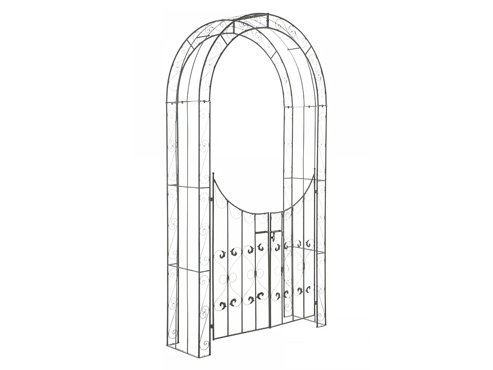 Arche à rosiers - Métal & Métal - Vert antique - Sina