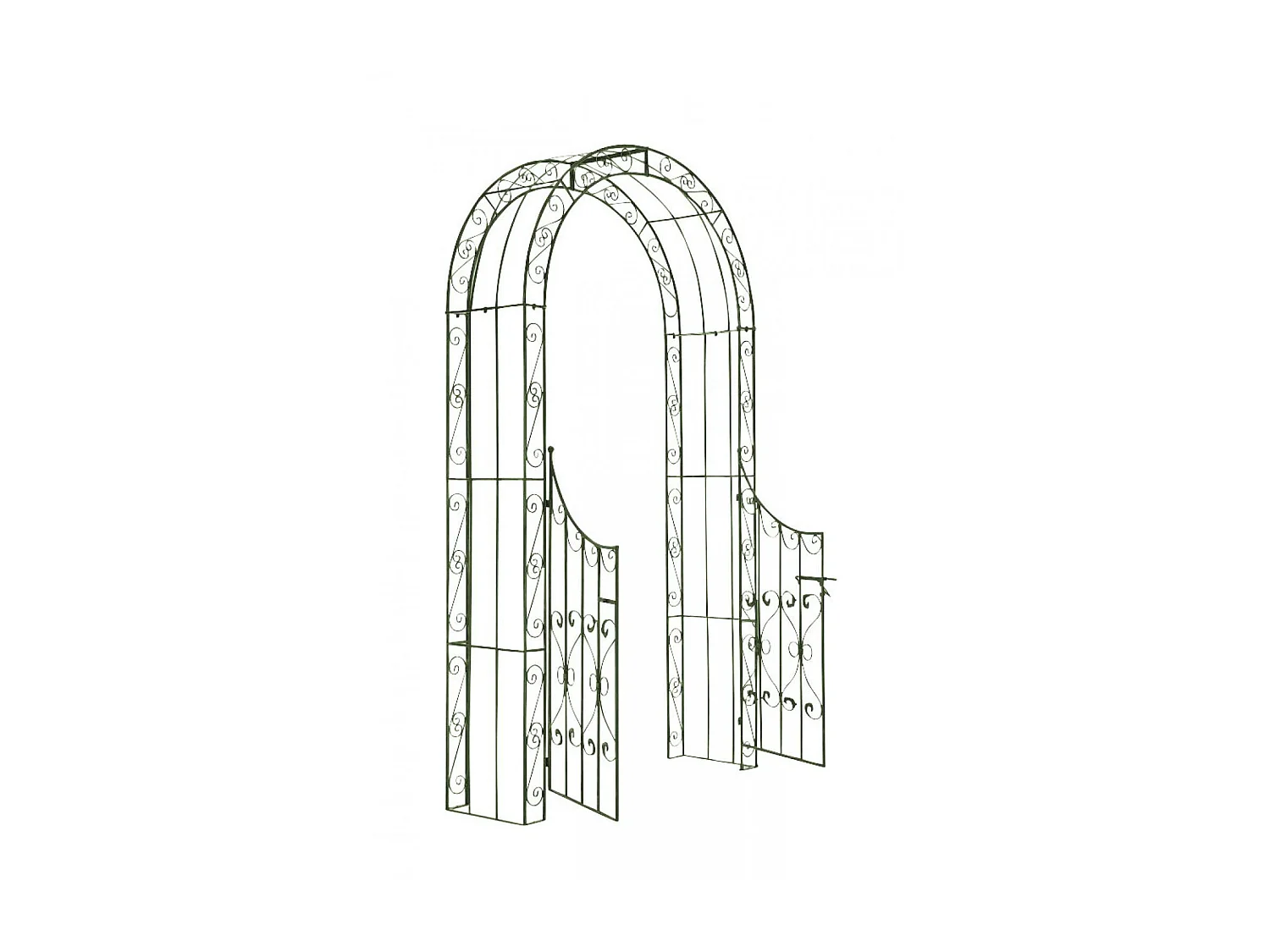 Arche à rosiers - Métal & Métal - Vert antique - Sina