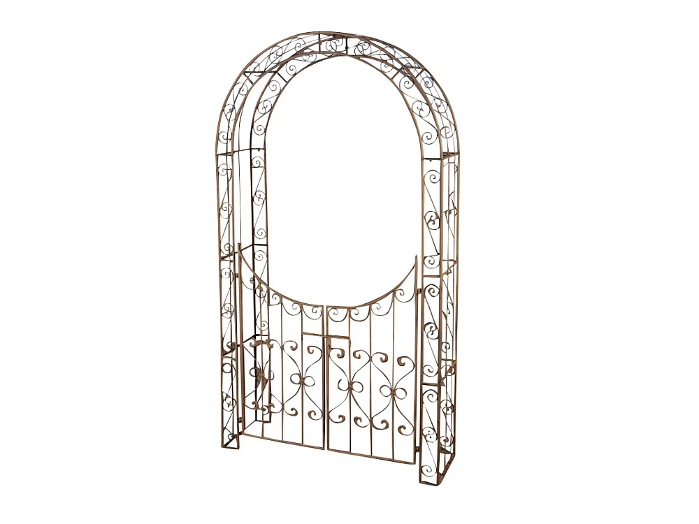 Arche à rosiers - Métal & Métal - Marron antique - Sina