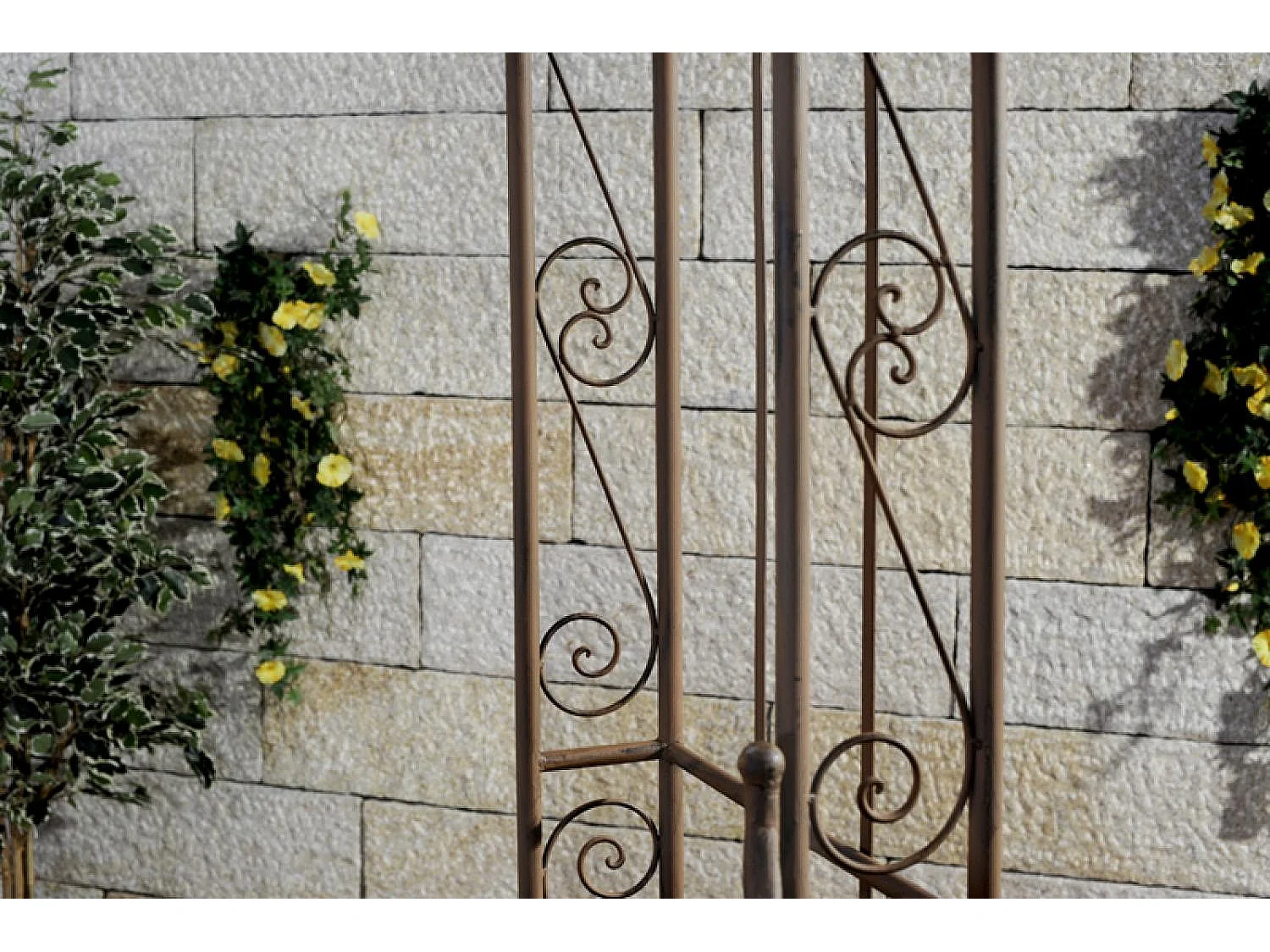 Arche à rosiers - Métal & Métal - Marron antique - Sina