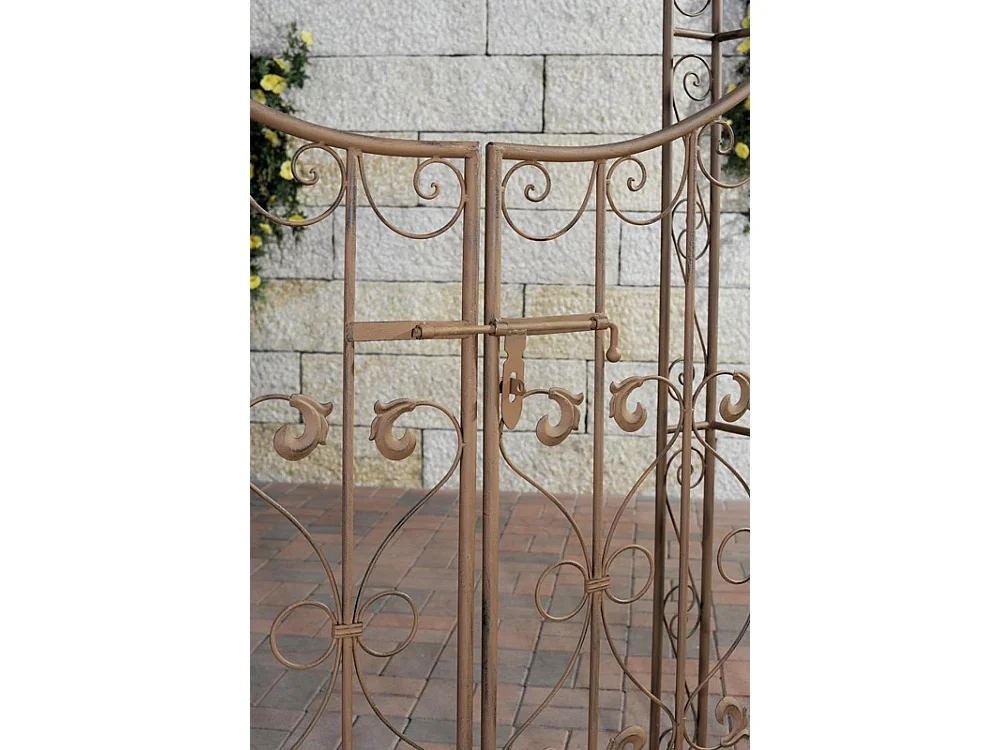 Arche à rosiers - Métal & Métal - Marron antique - Sina