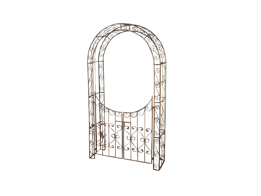 Arche à rosiers - Métal & Métal - Marron antique - Sina