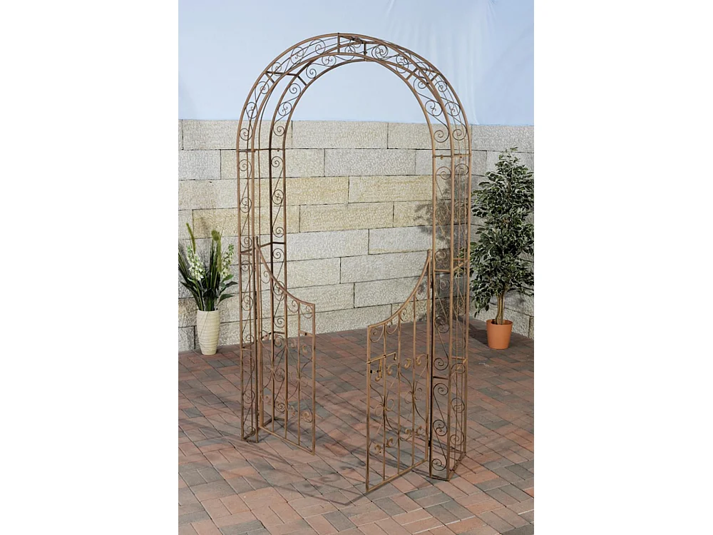 Arche à rosiers - Métal & Métal - Marron antique - Sina