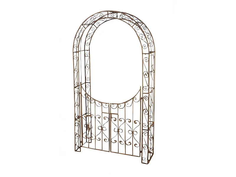 Rosenbogen - Metall & Metall - antik braun - Sina