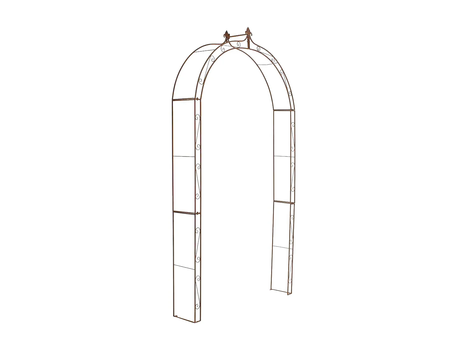 Arche à rosiers - Métal - Marron antique - Anna