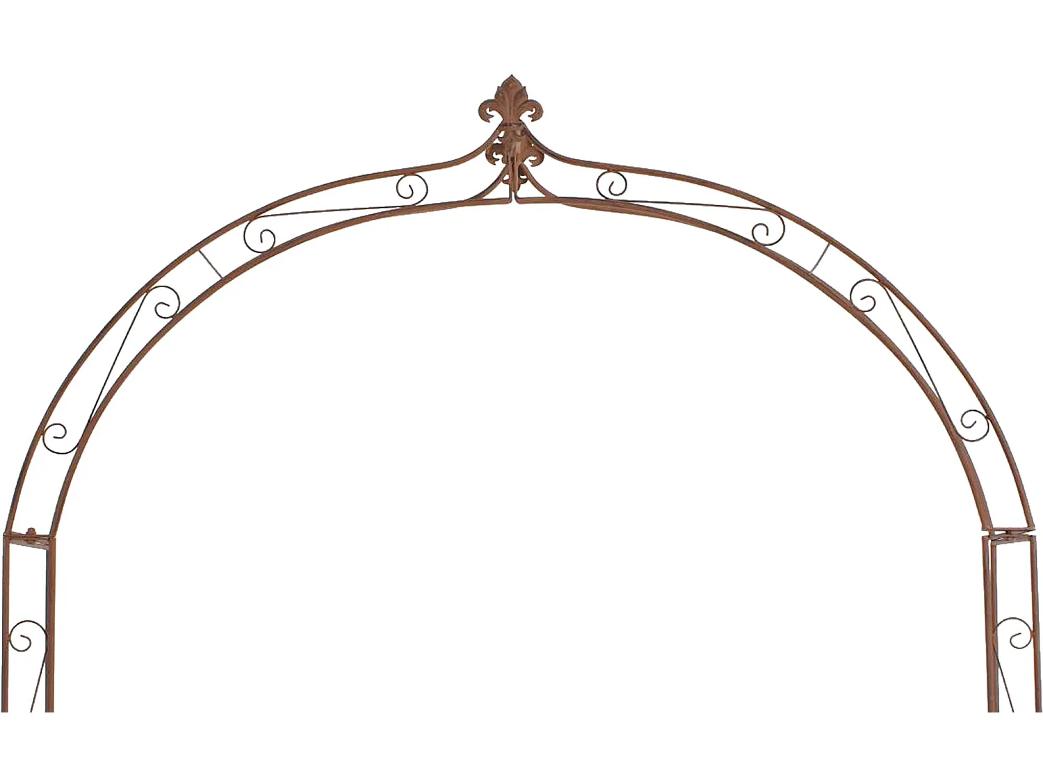 Arche à rosiers - Métal - Marron antique - Anna