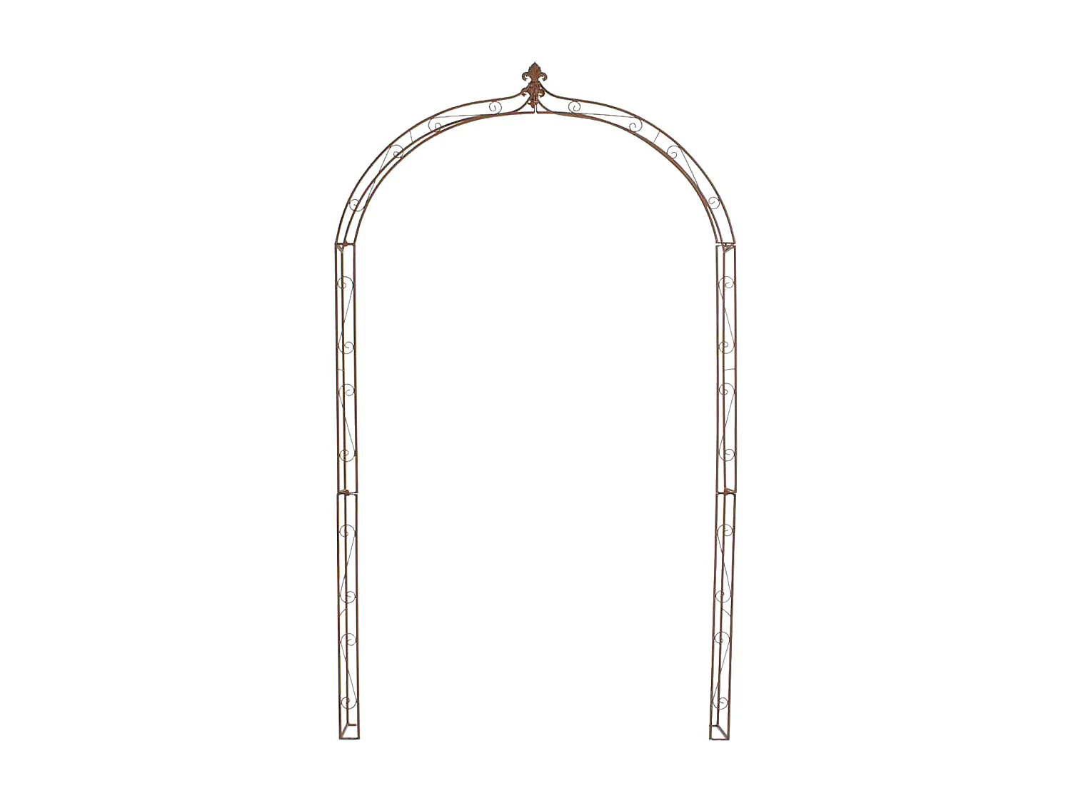 Arche à rosiers - Métal - Marron antique - Anna