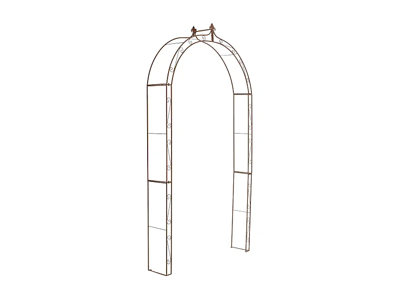 Arche à rosiers - Métal - Marron antique - Anna