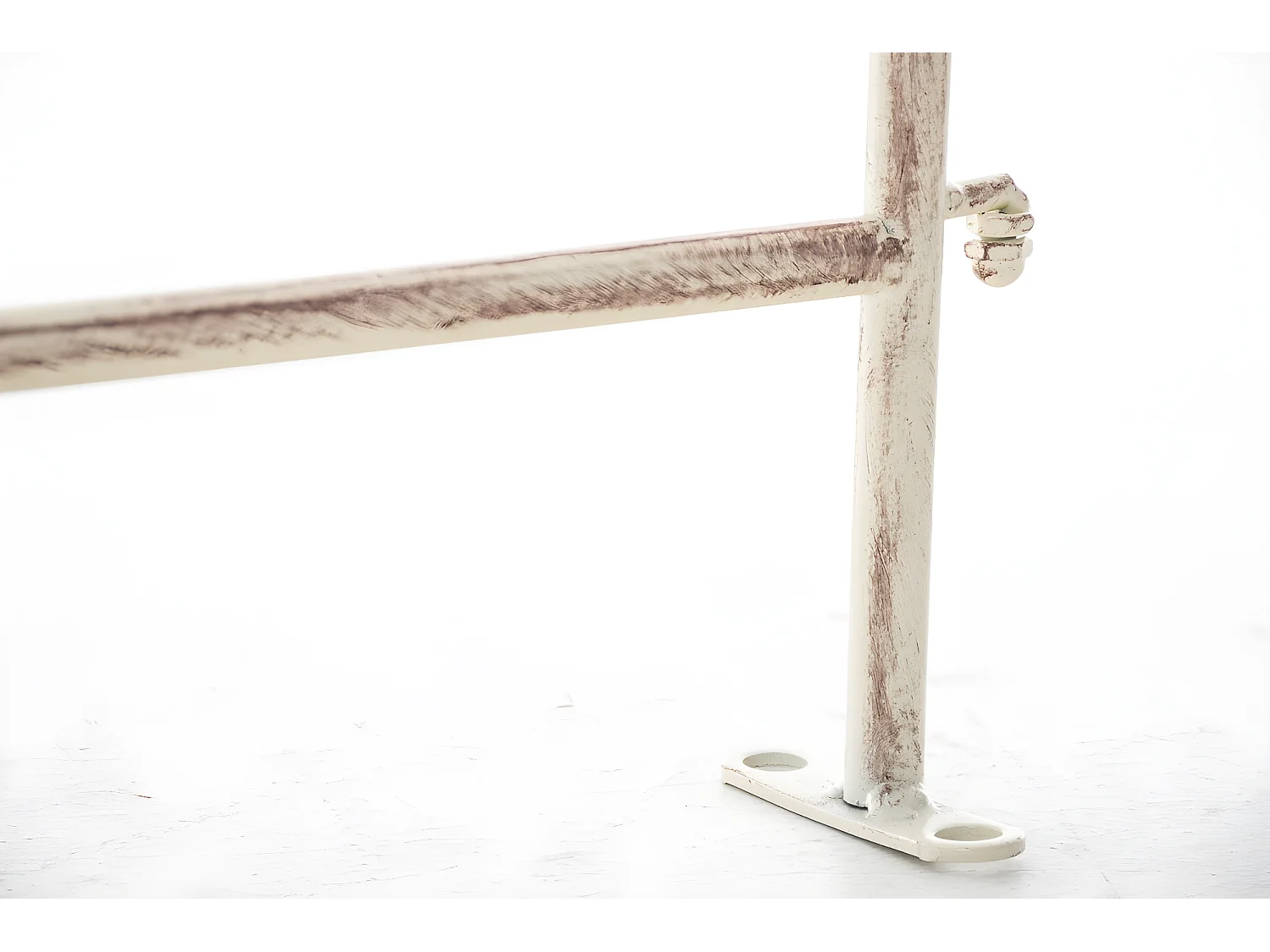 Gartenzaun - Metall - antik-creme - Mangold