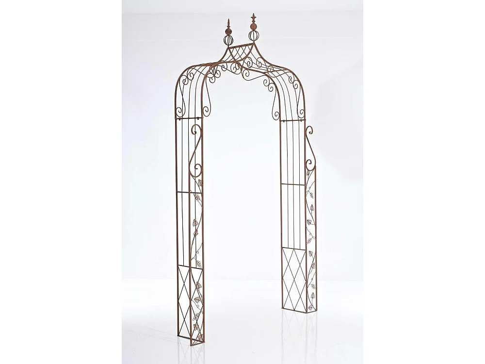 Rosenbogen - Metall - antik braun - Aurora