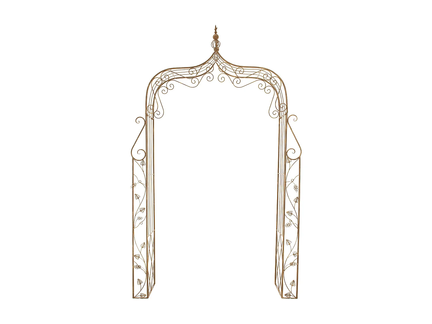 Arche à rosiers - Métal - Marron antique - Aurora