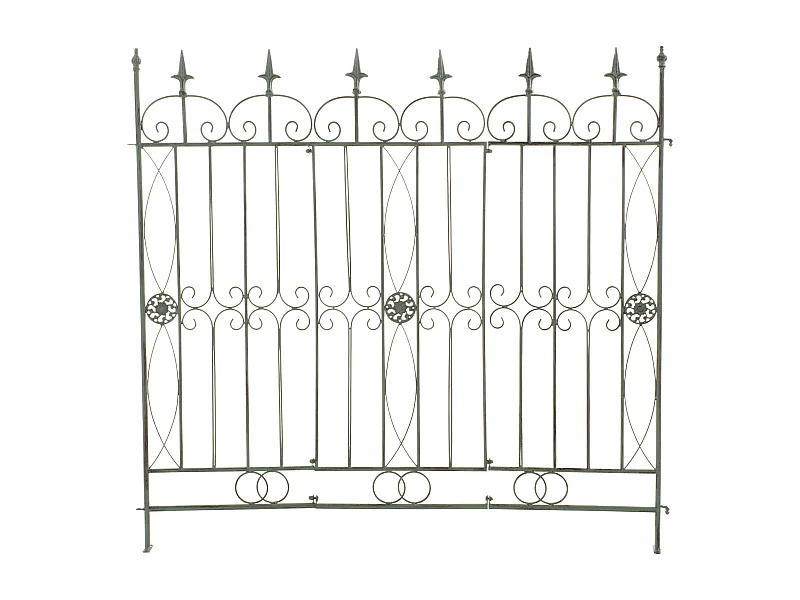 Clôture de jardin - Métal - Vert antique - Mangold