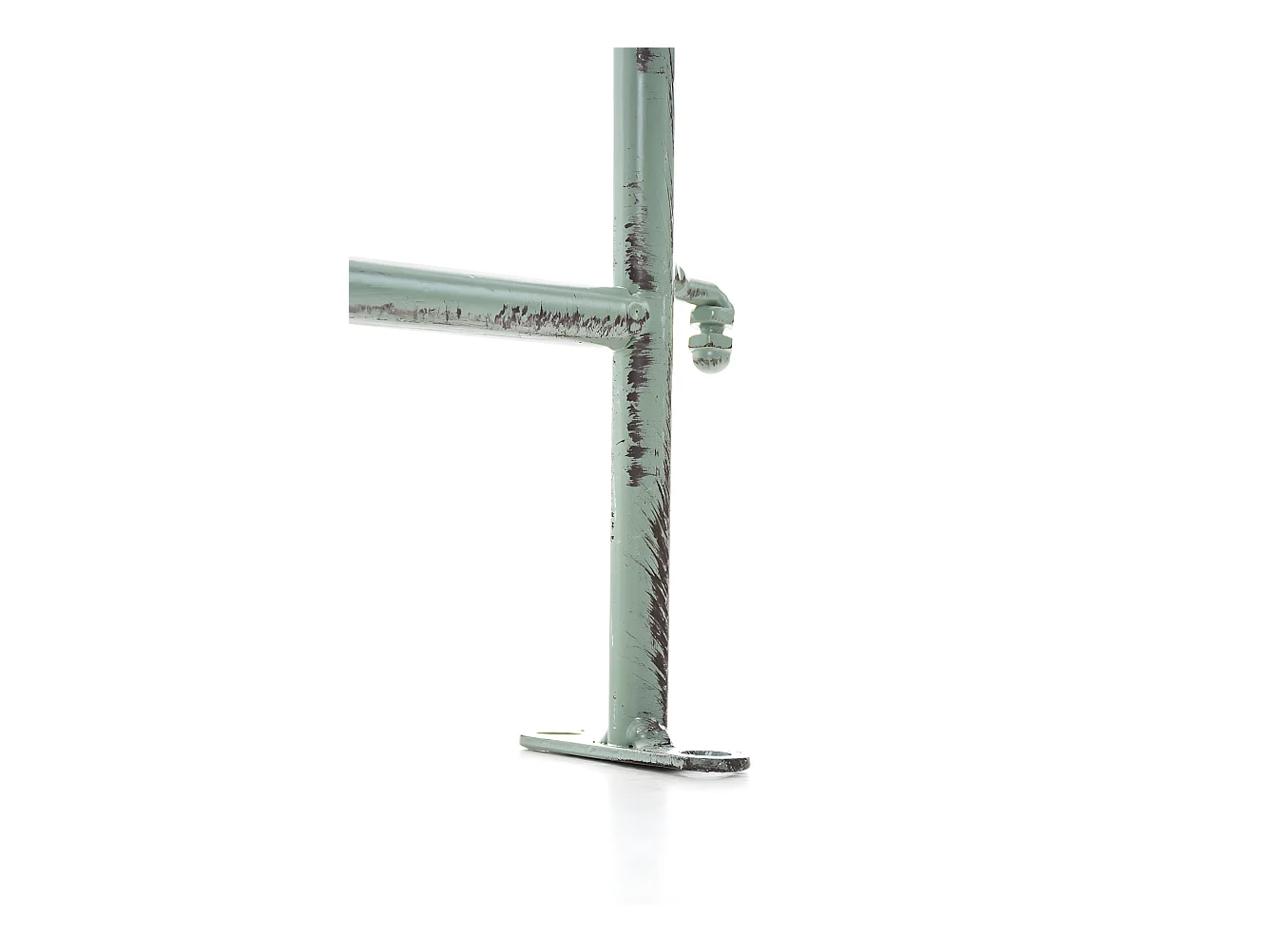 Gartenzaun - Metall - antik-grün - Mangold