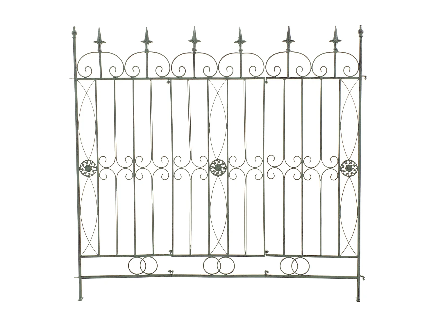 Clôture de jardin - Métal - Vert antique - Mangold