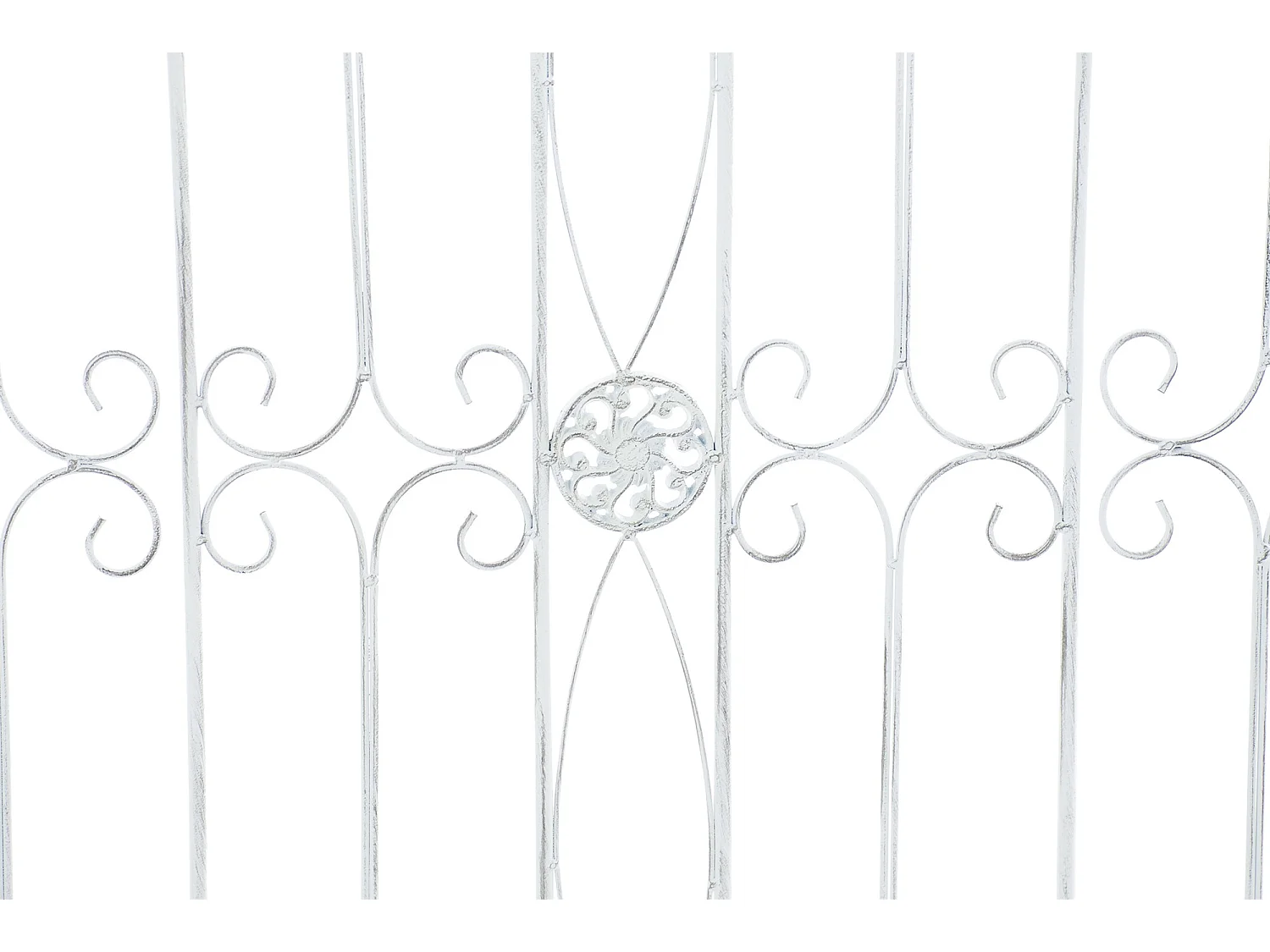 Clôture de jardin - Métal - Blanc antique - Mangold