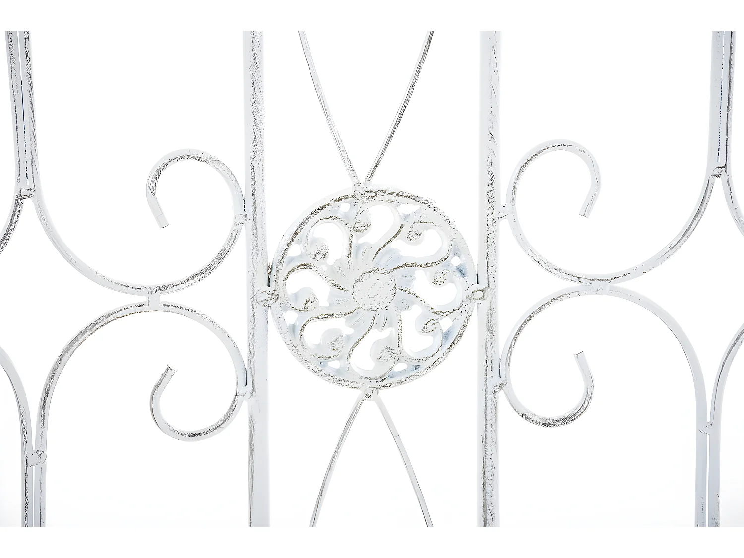 Clôture de jardin - Métal - Blanc antique - Mangold