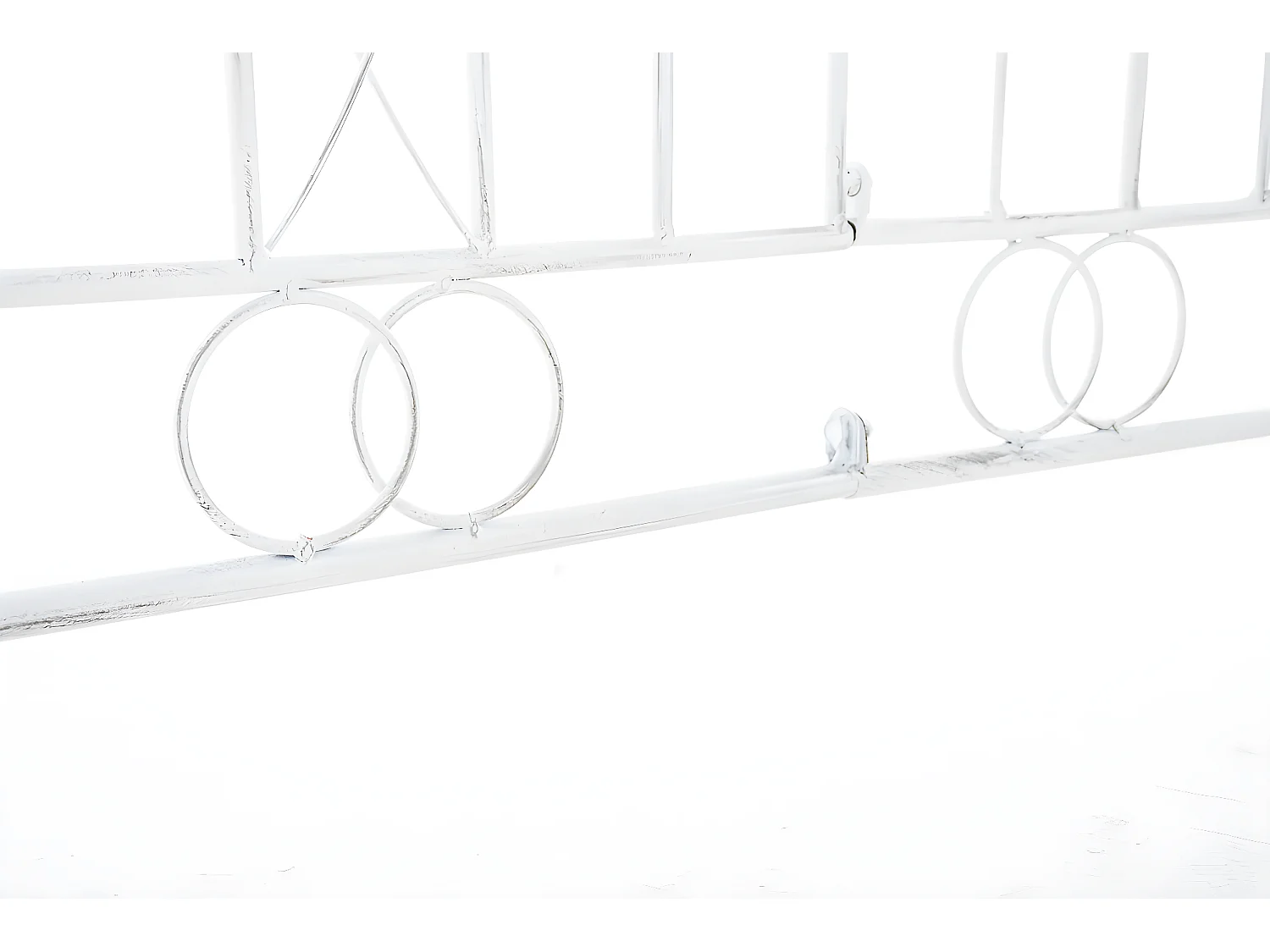 Clôture de jardin - Métal - Blanc antique - Mangold