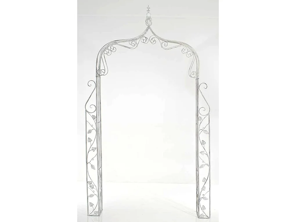 Arche à rosiers - Métal - Blanc antique - Aurora