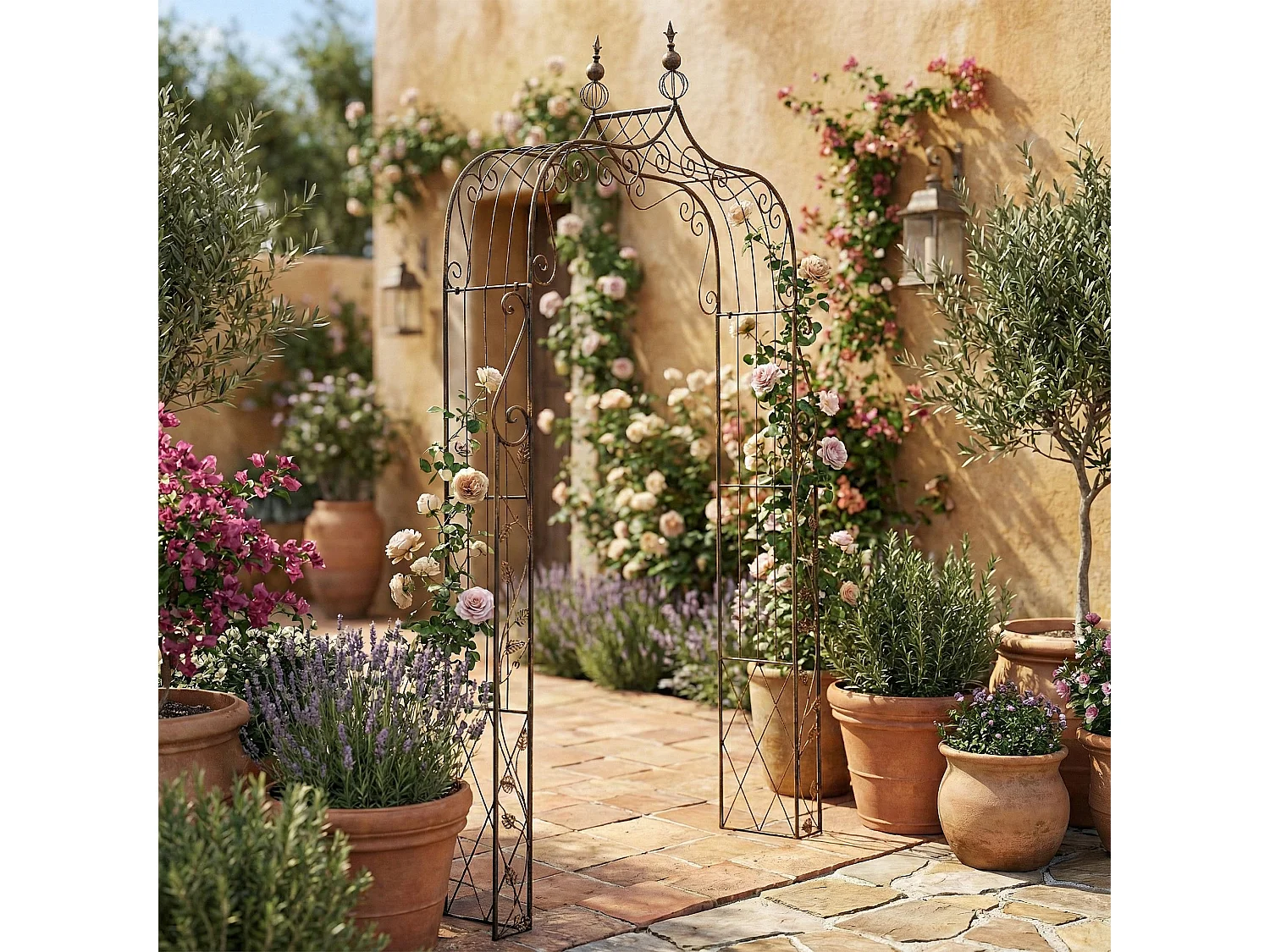 Arche à rosiers - Métal - Bronze - Aurora