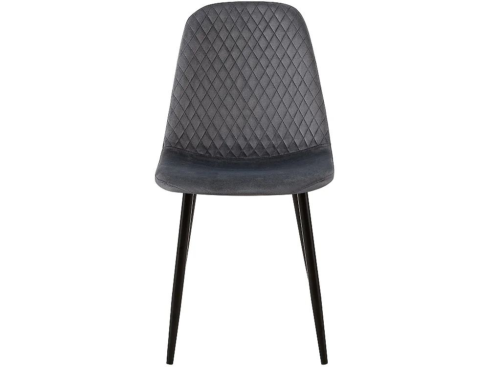 chaise salle à manger - Velours - Gris foncé - Giverny