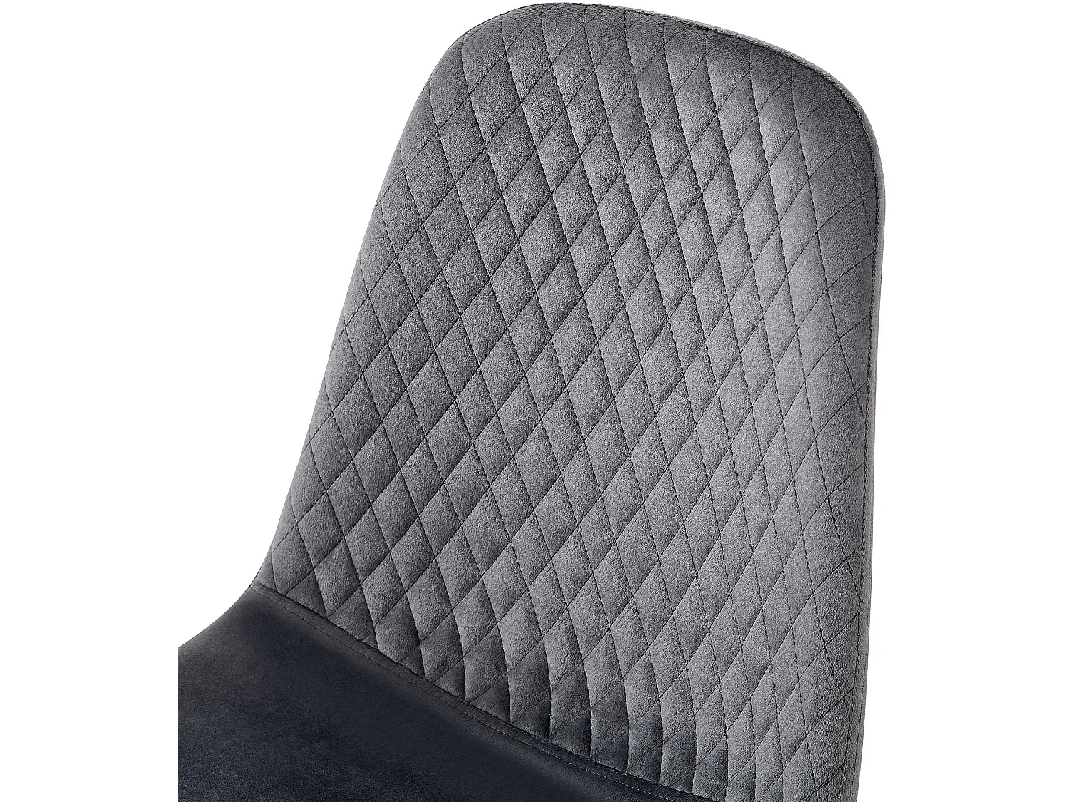 chaise salle à manger - Velours - Gris foncé - Giverny