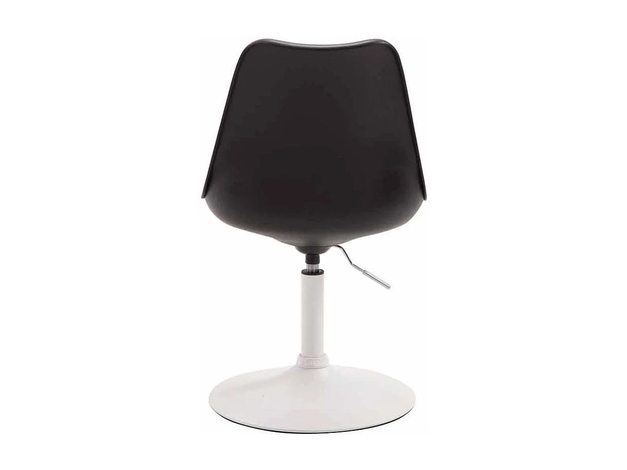 chaise salle à manger - Plastique & Blanc - Noir - Maverick