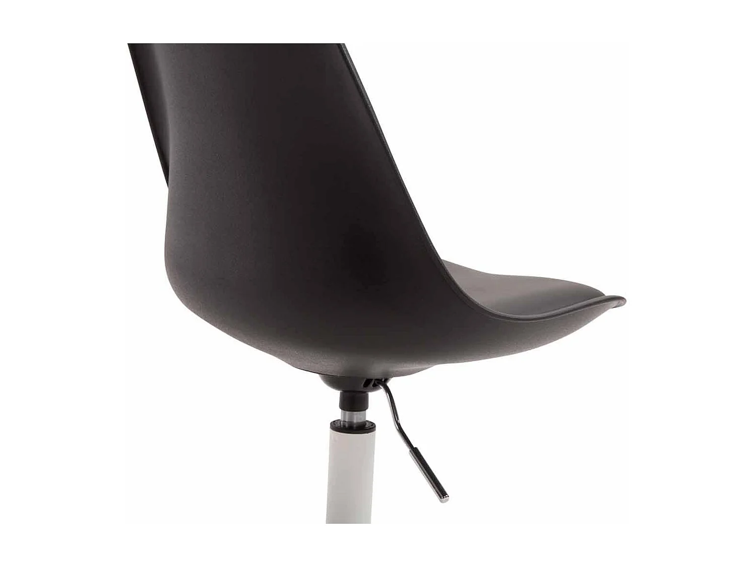 chaise salle à manger - Plastique & Blanc - Noir - Maverick