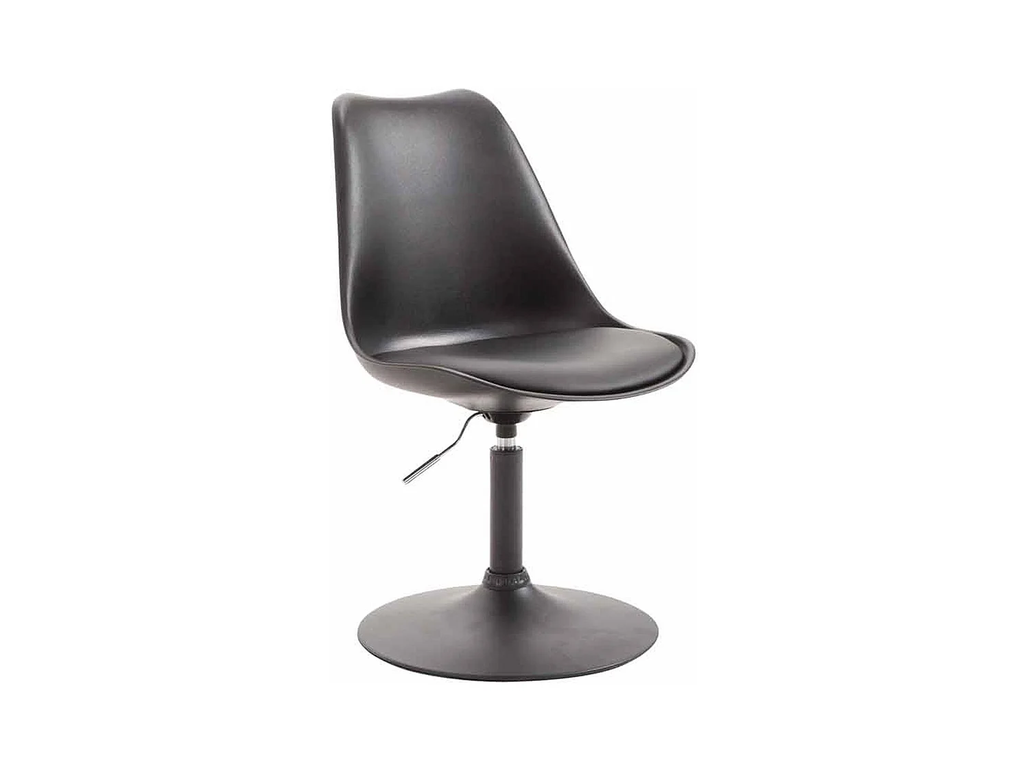 chaise salle à manger - Plastique & Noir - Noir - Maverick