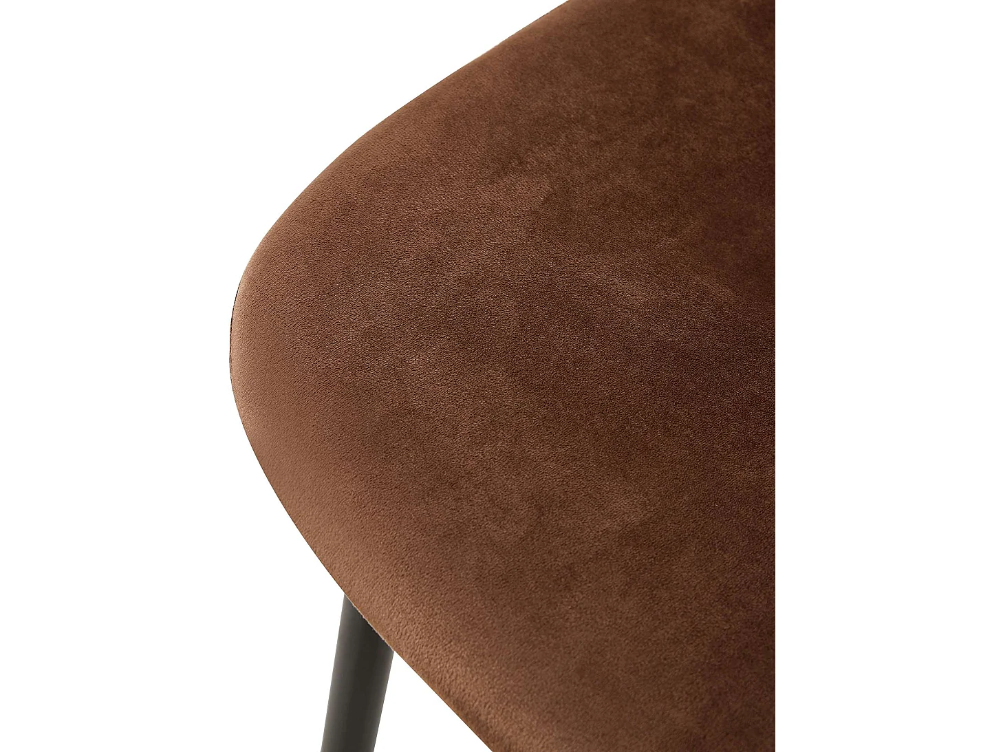 chaise salle à manger - Velours - Marron - Giverny