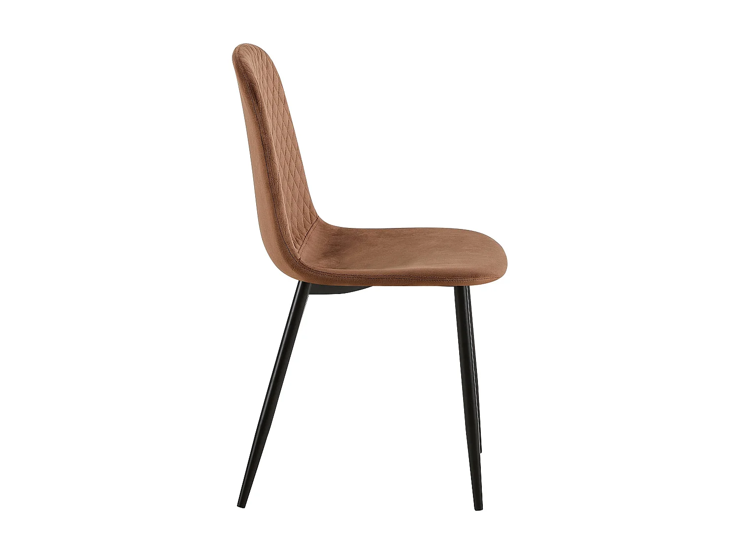 chaise salle à manger - Velours - Marron - Giverny