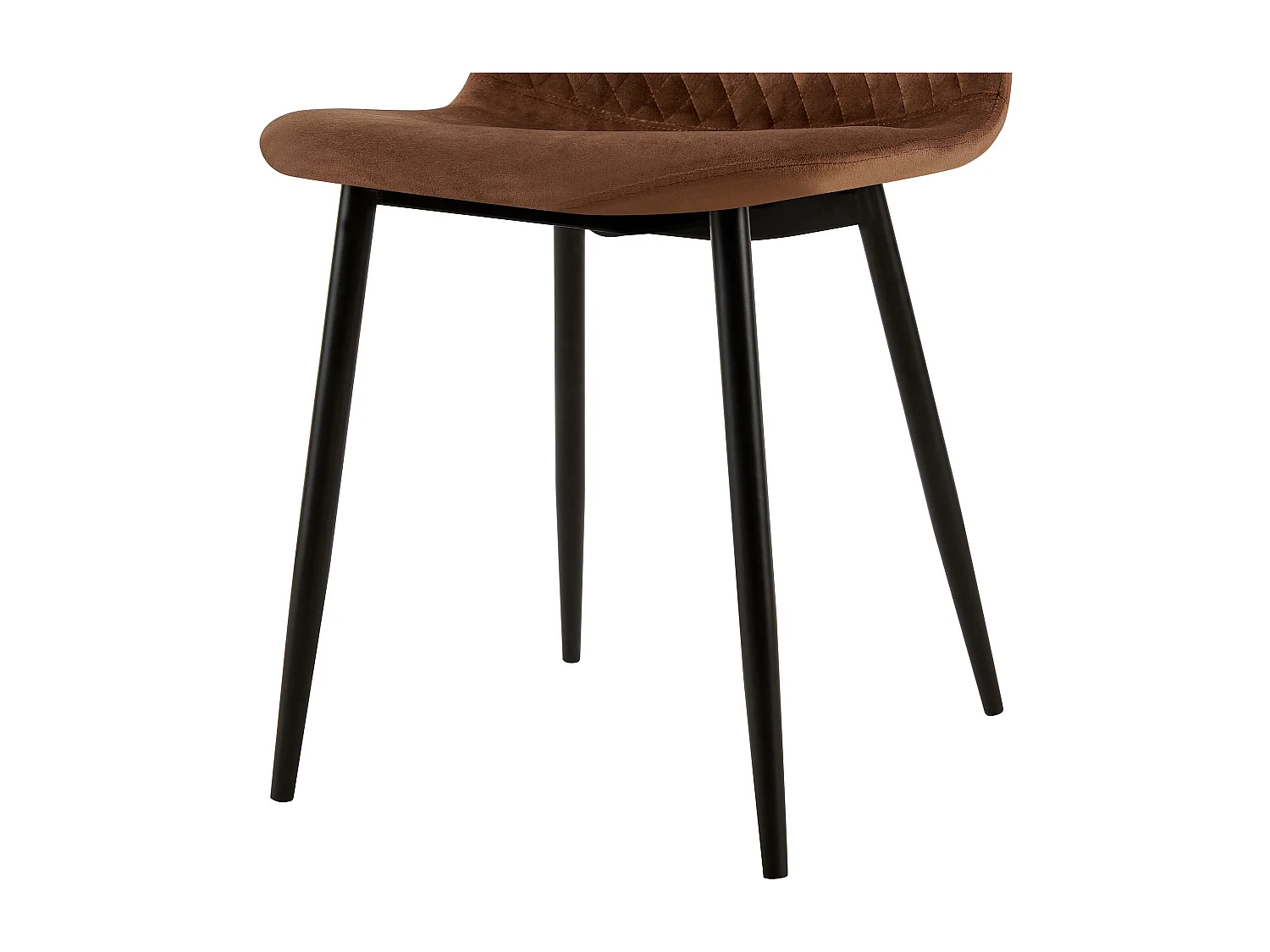 chaise salle à manger - Velours - Marron - Giverny