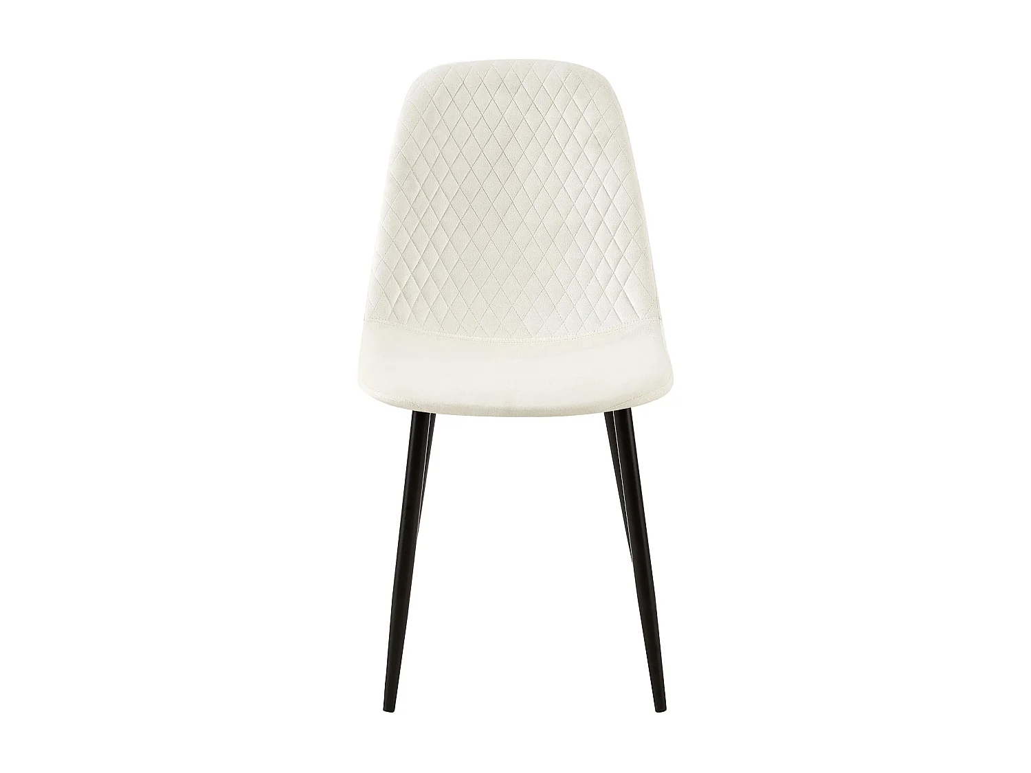 chaise salle à manger - Velours - Blanc crème - Giverny