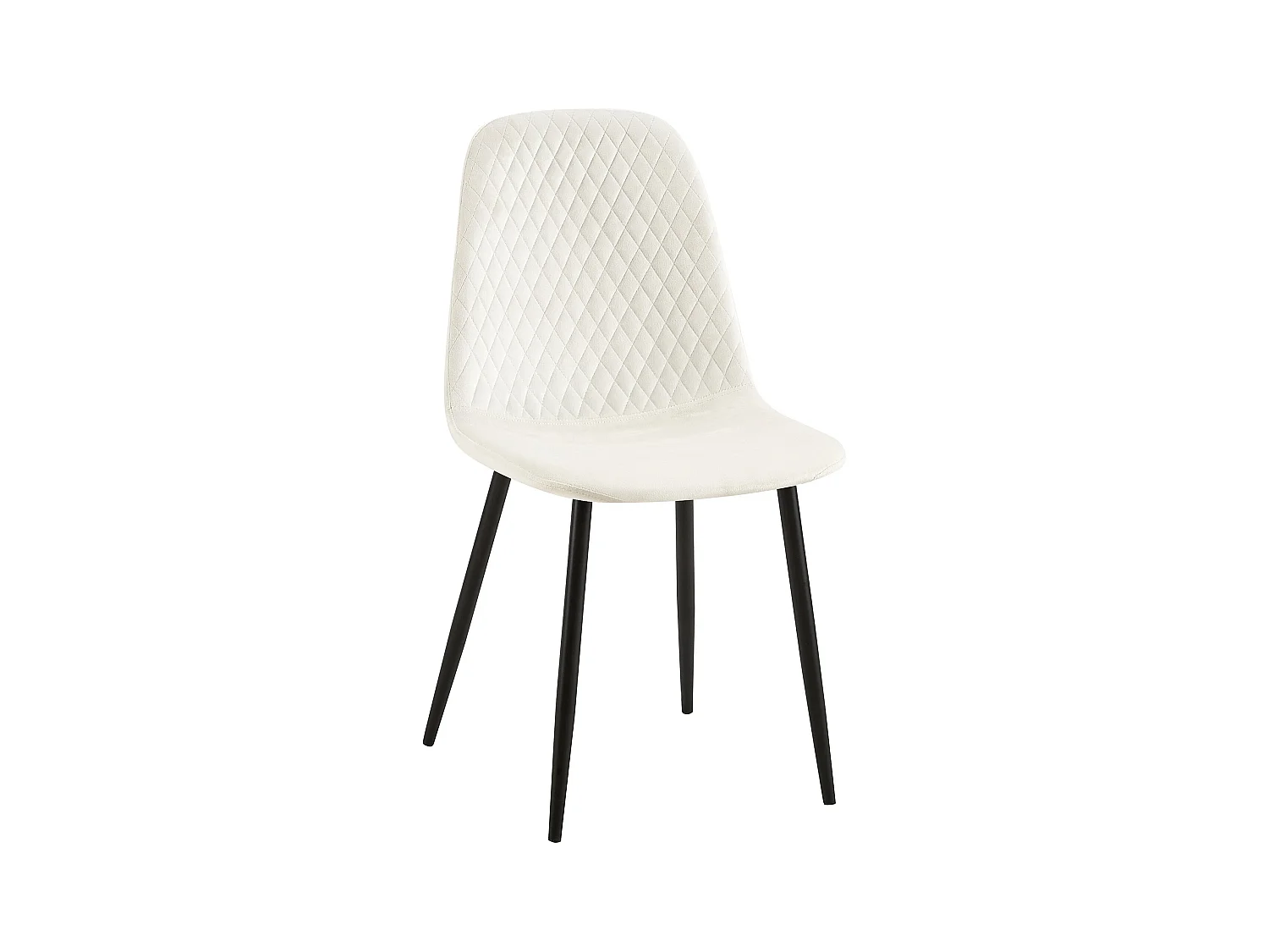 chaise salle à manger - Velours - Blanc crème - Giverny