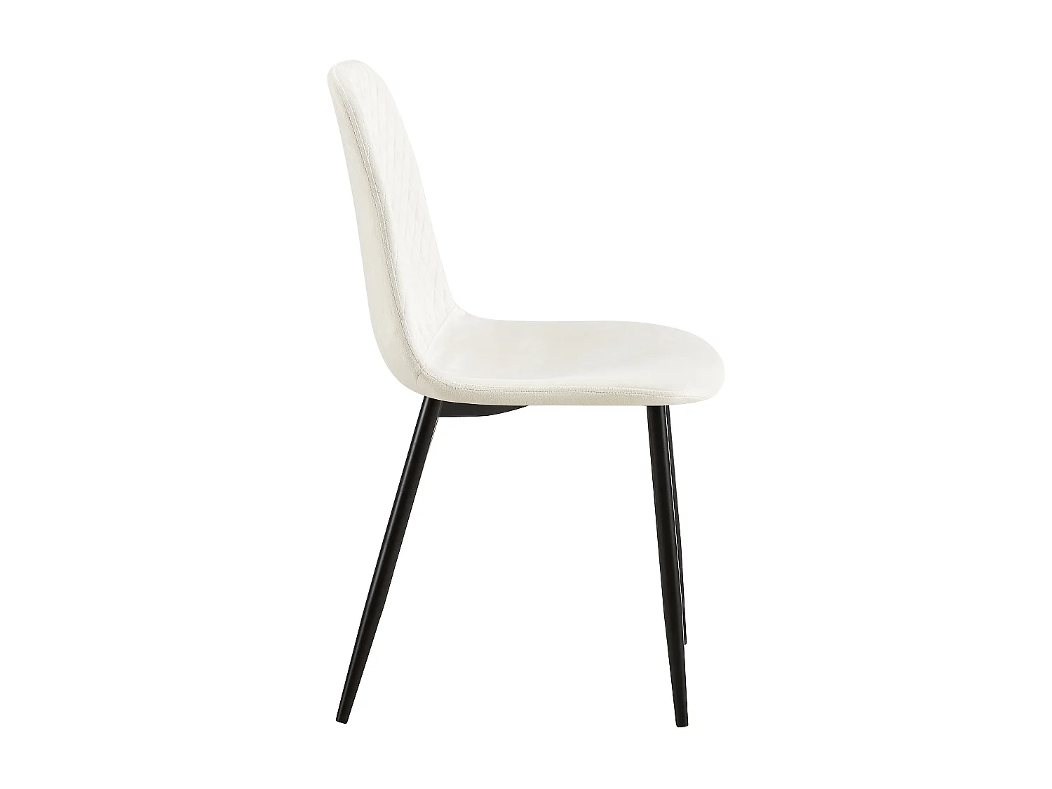 chaise salle à manger - Velours - Blanc crème - Giverny