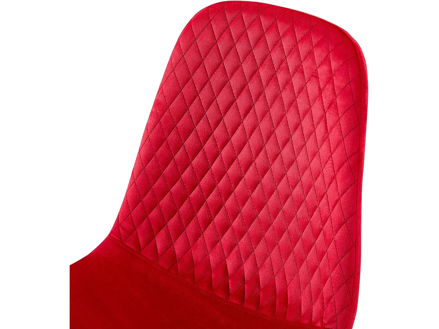 chaise salle à manger - Velours - Rouge - Giverny