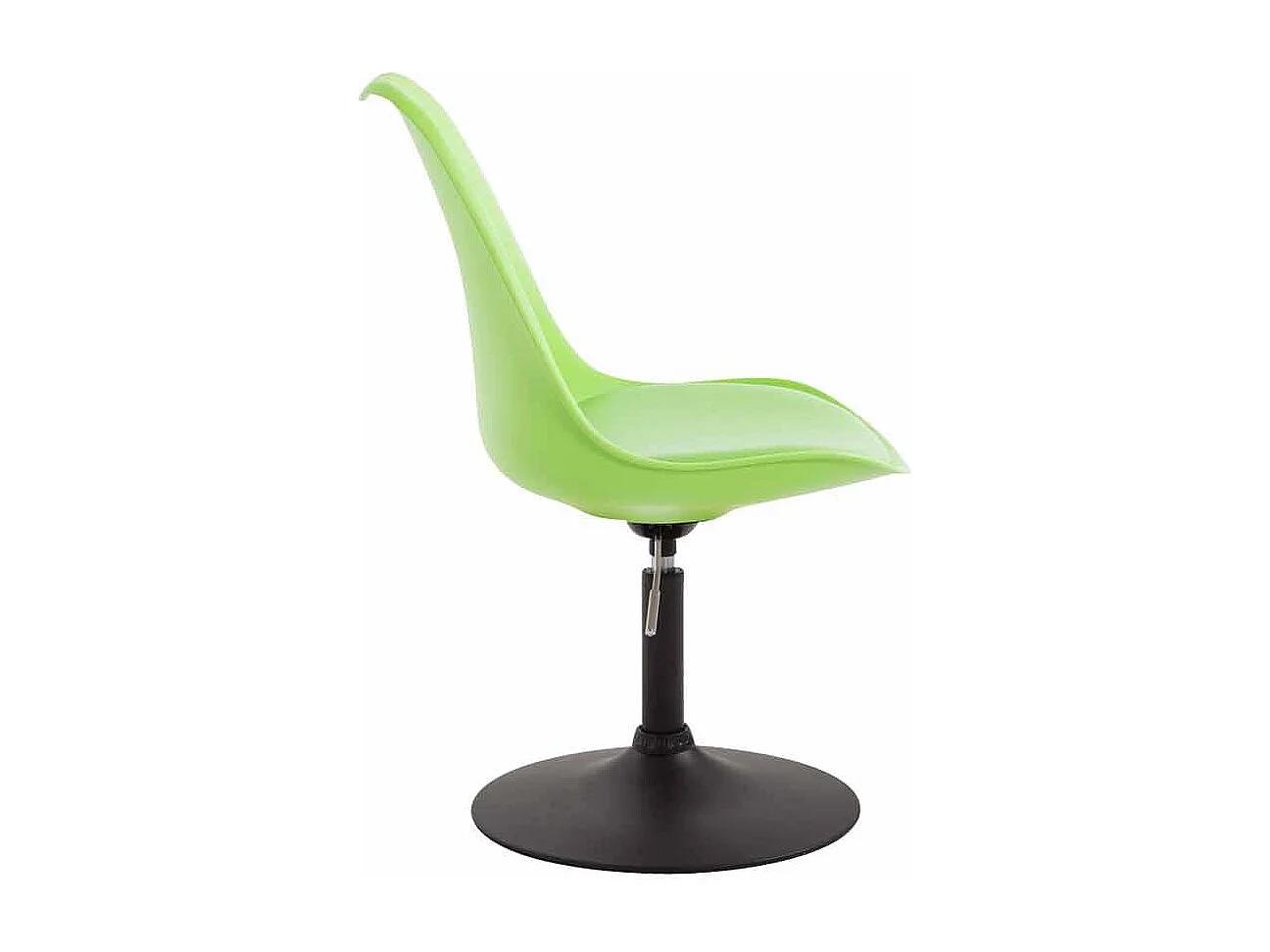 chaise salle à manger - Plastique & Noir - Vert - Maverick