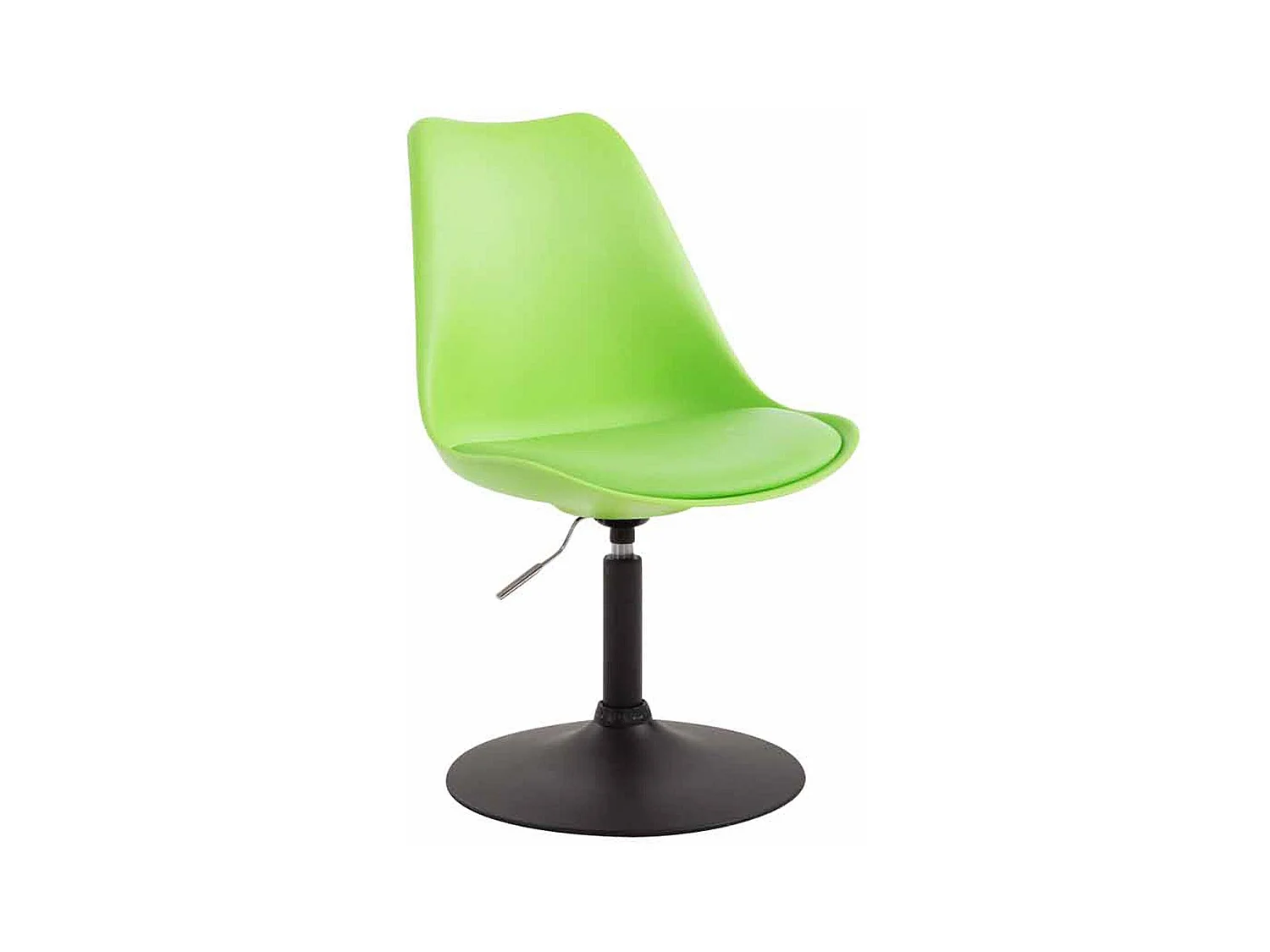 chaise salle à manger - Plastique & Noir - Vert - Maverick