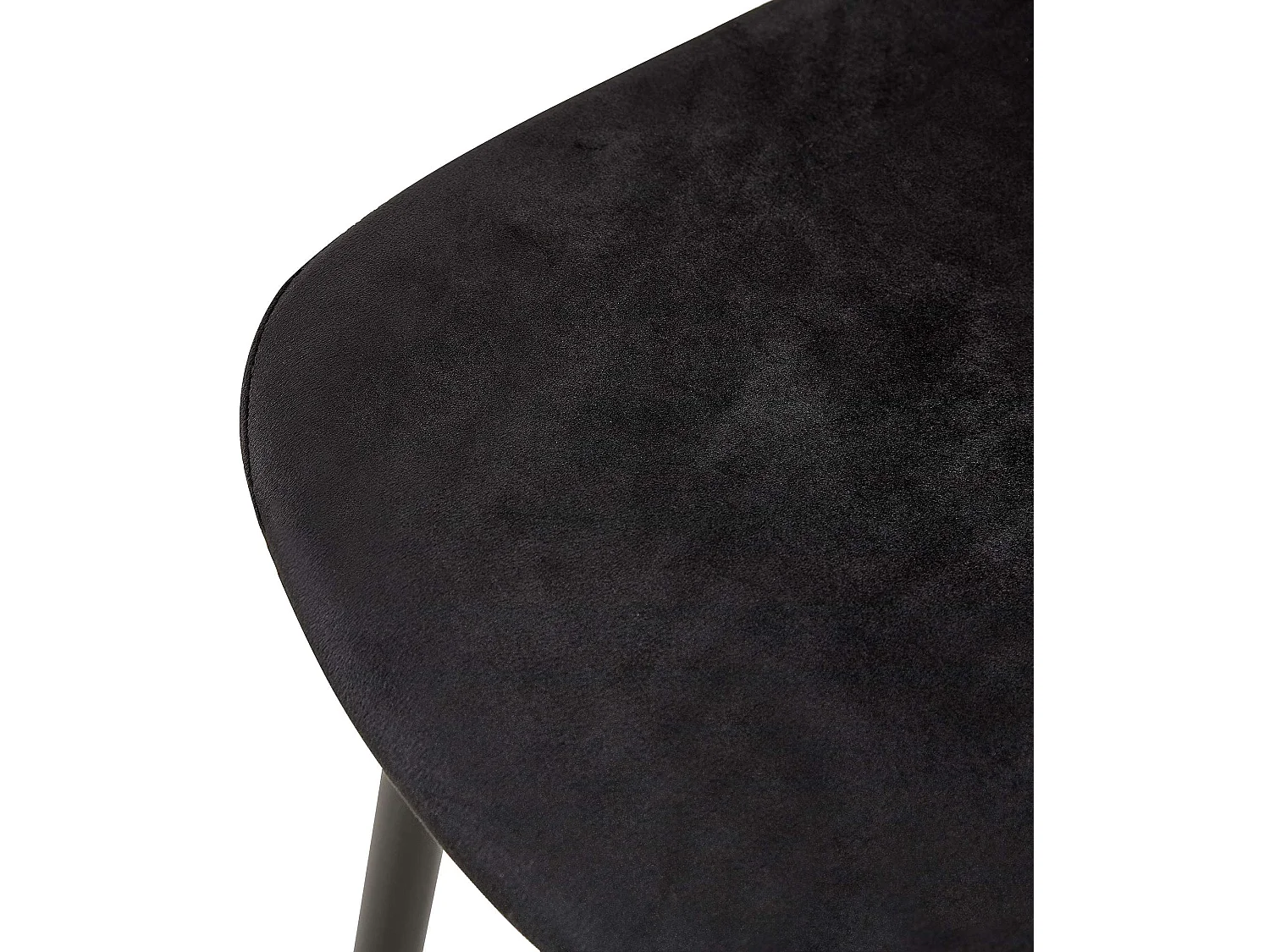 Eetkamerstoelen - Fluweel - zwart - Giverny