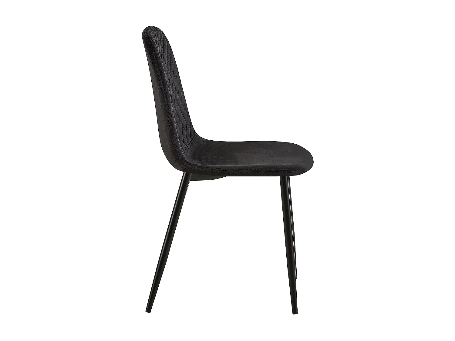 chaise salle à manger - Velours - Noir - Giverny