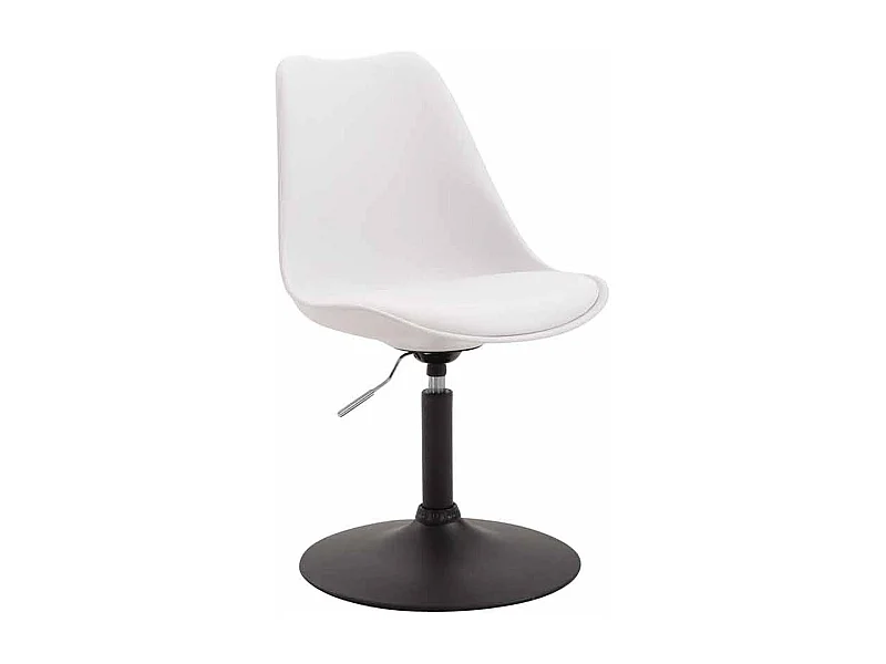 chaise salle à manger - Plastique & Noir - Blanc - Maverick