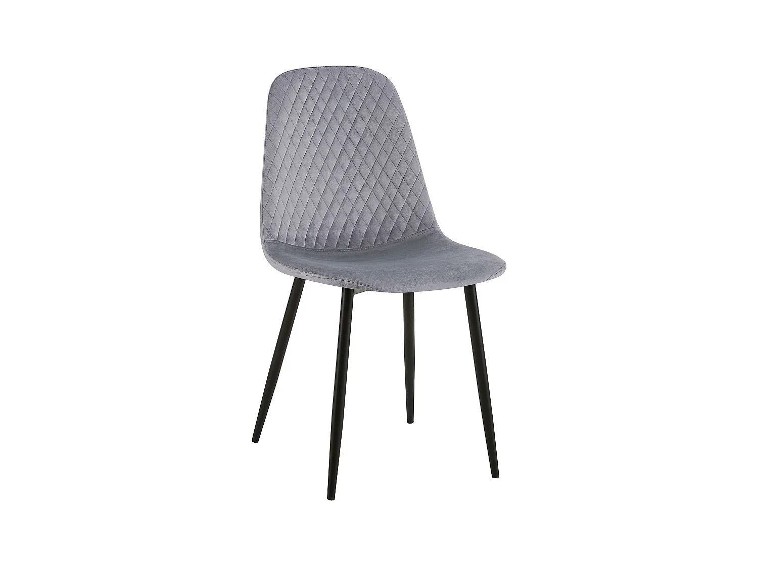 chaise salle à manger - Velours - Gris - Giverny