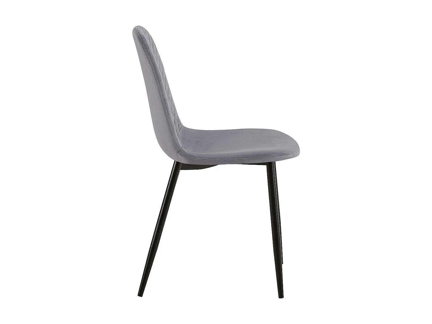 chaise salle à manger - Velours - Gris - Giverny