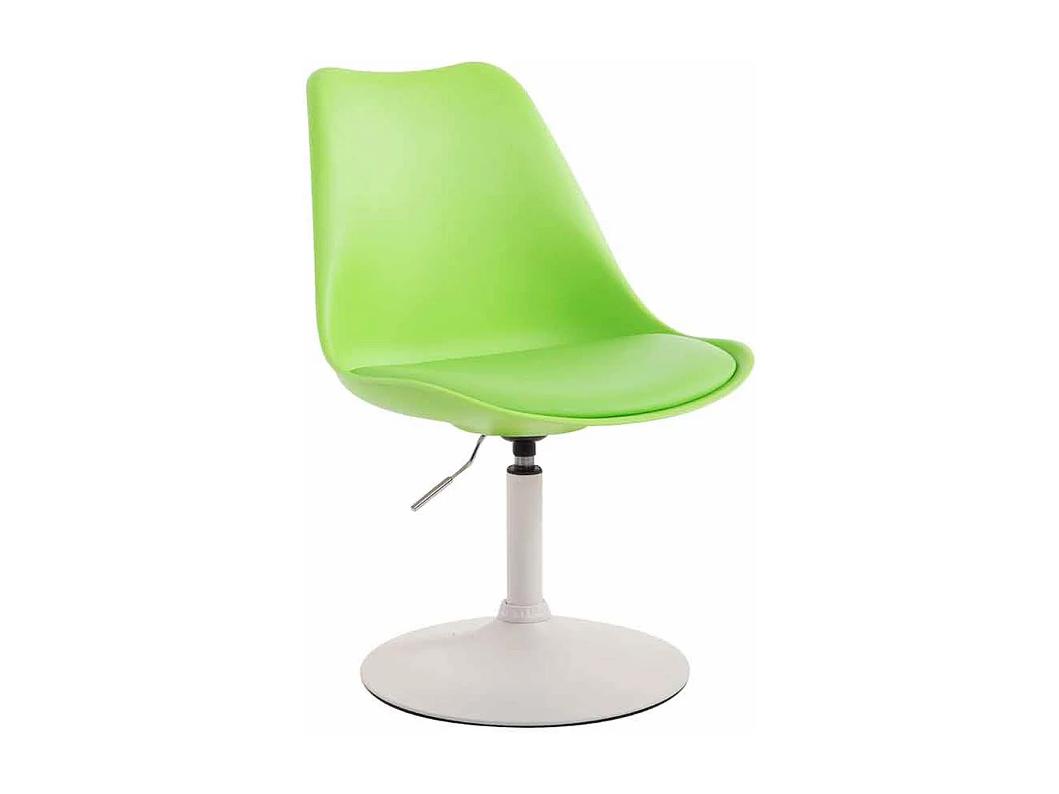 chaise salle à manger - Plastique & Blanc - Vert - Maverick