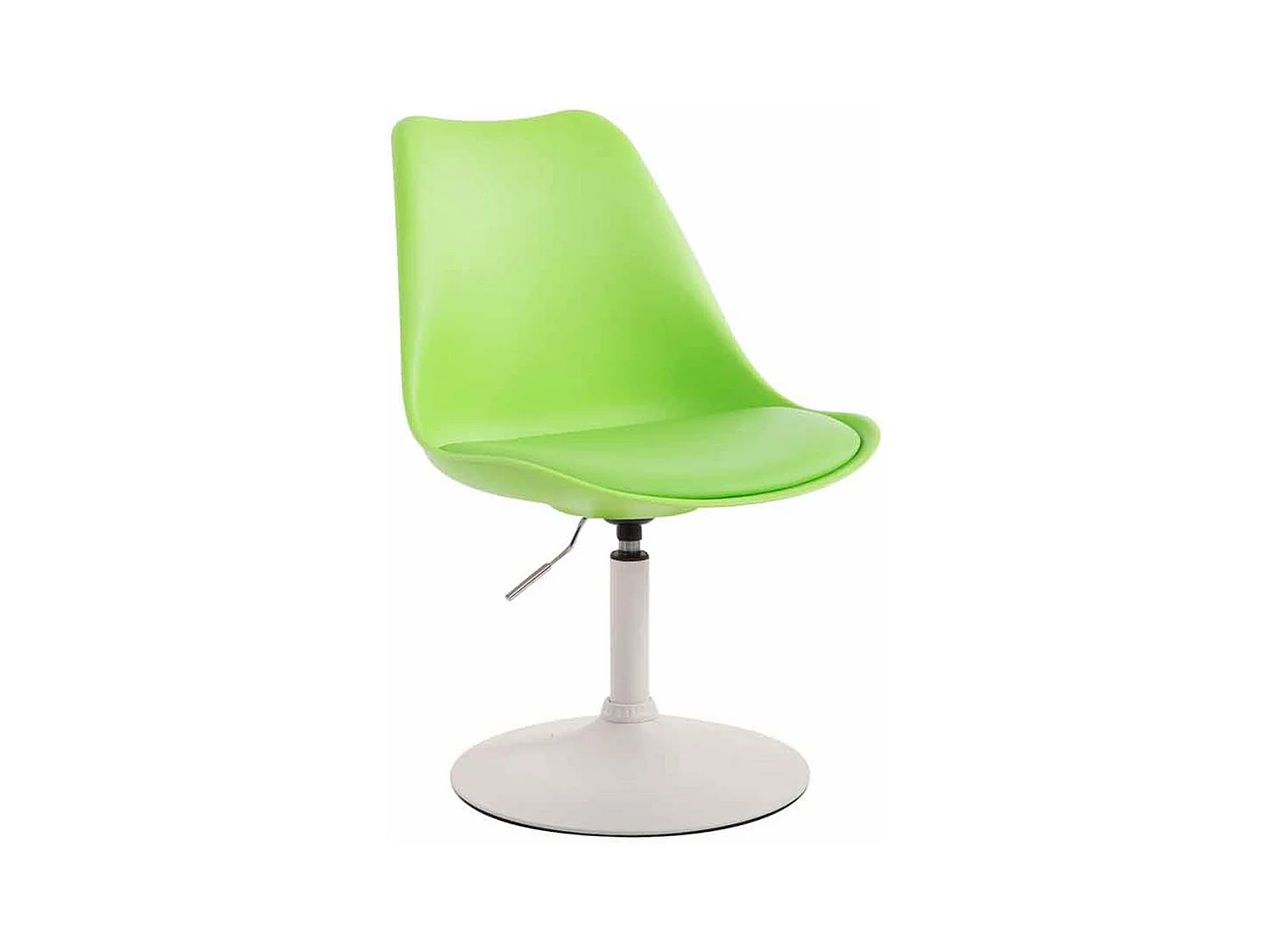 chaise salle à manger - Plastique & Blanc - Vert - Maverick