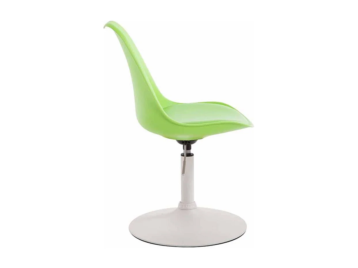chaise salle à manger - Plastique & Blanc - Vert - Maverick