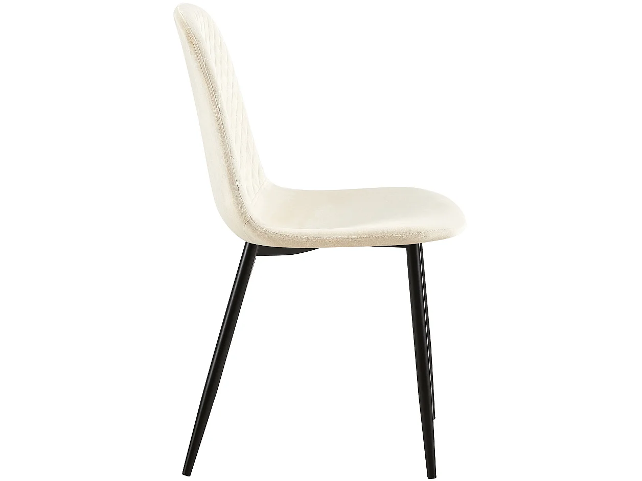 chaise salle à manger - Velours - Crème - Giverny