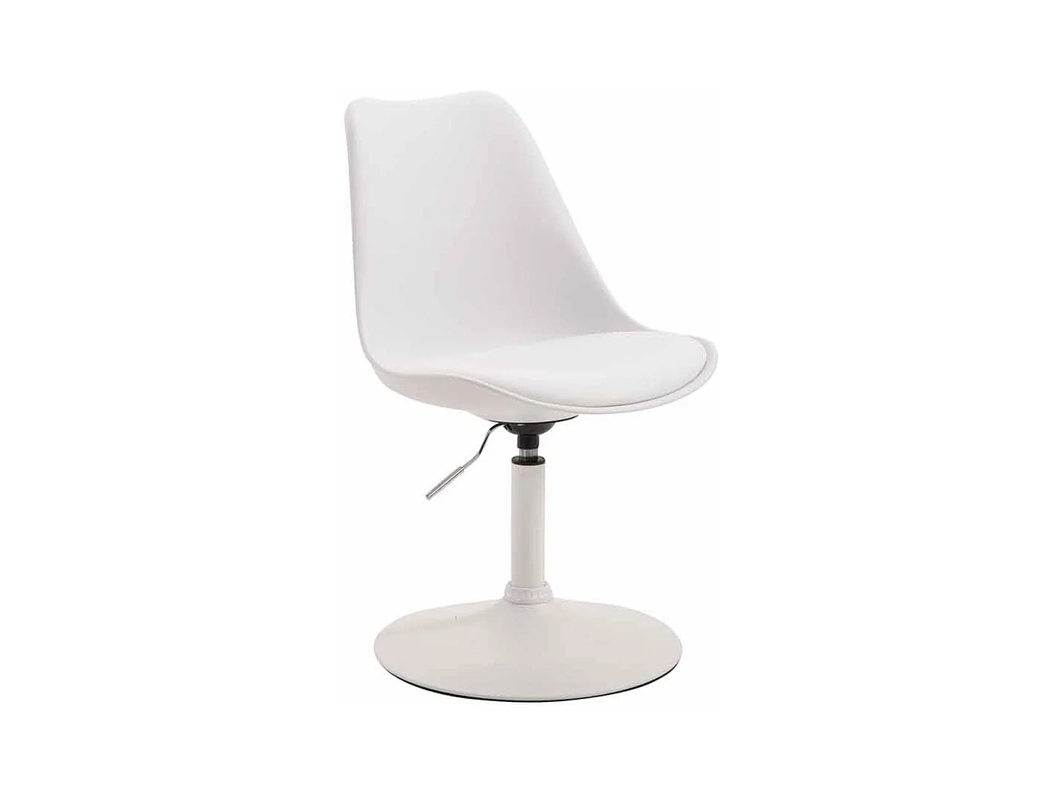 chaise salle à manger - Plastique & Blanc - Blanc - Maverick