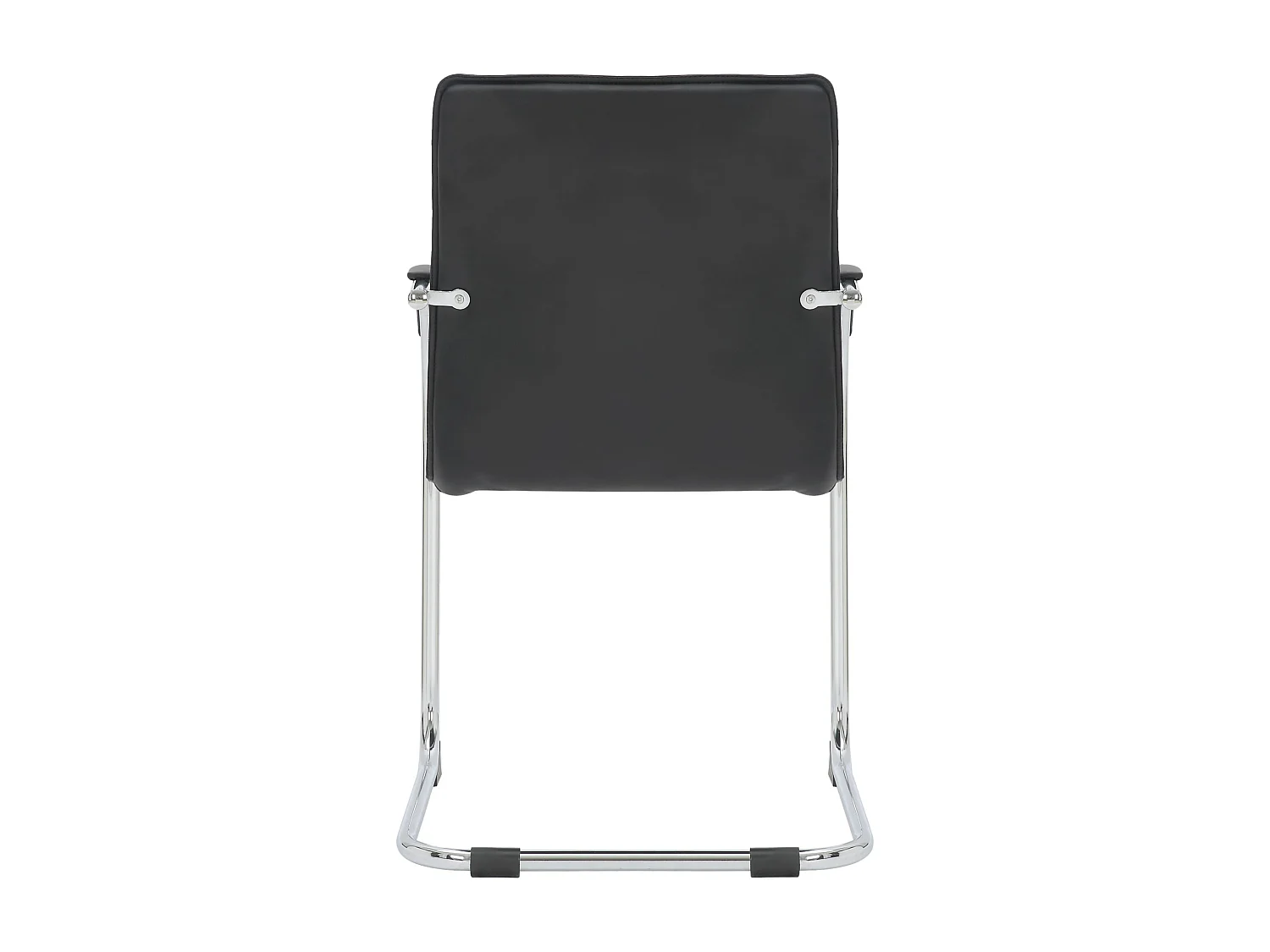 Lot de 2  chaises oscillantes - Similicuir & Antique clair - Noir - Tira